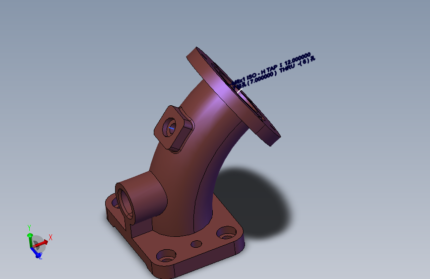 管件阀体3D模型
