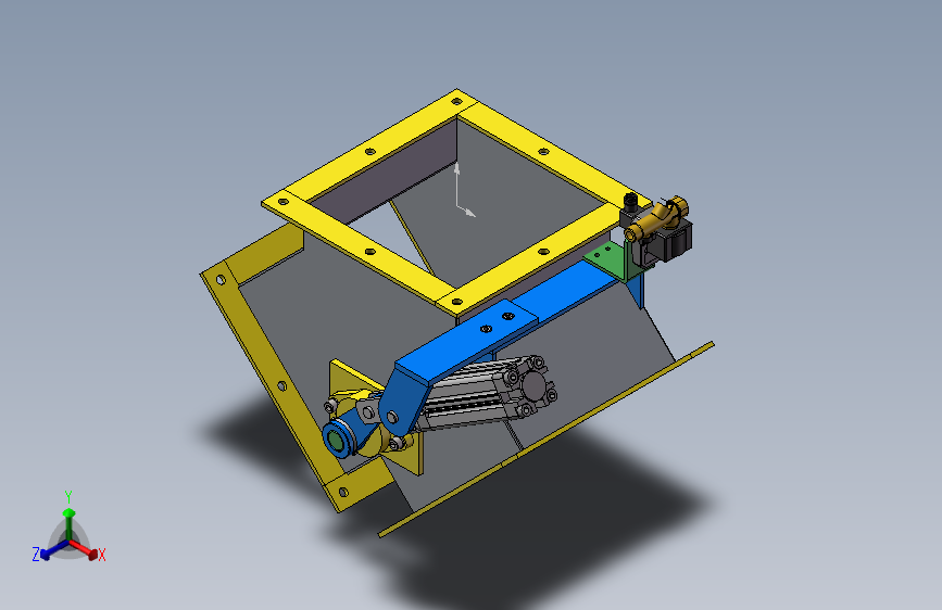 DN250分流阀三维模型3D模型