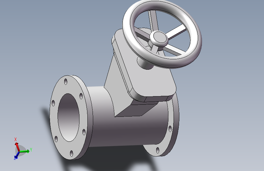 闸阀样体3D模型
