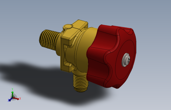 一款solidworks设计隔膜阀3D模型