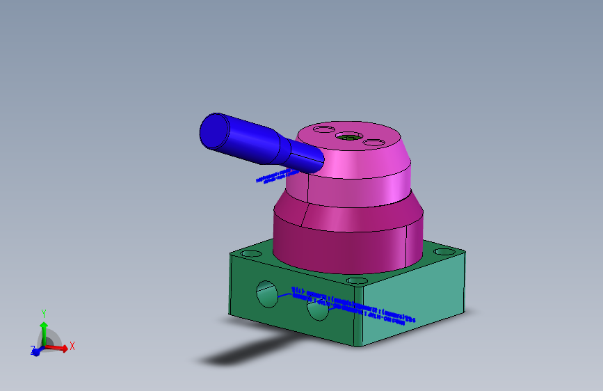 手动换向阀3D模型