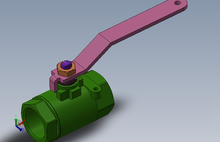 球阀3D模型