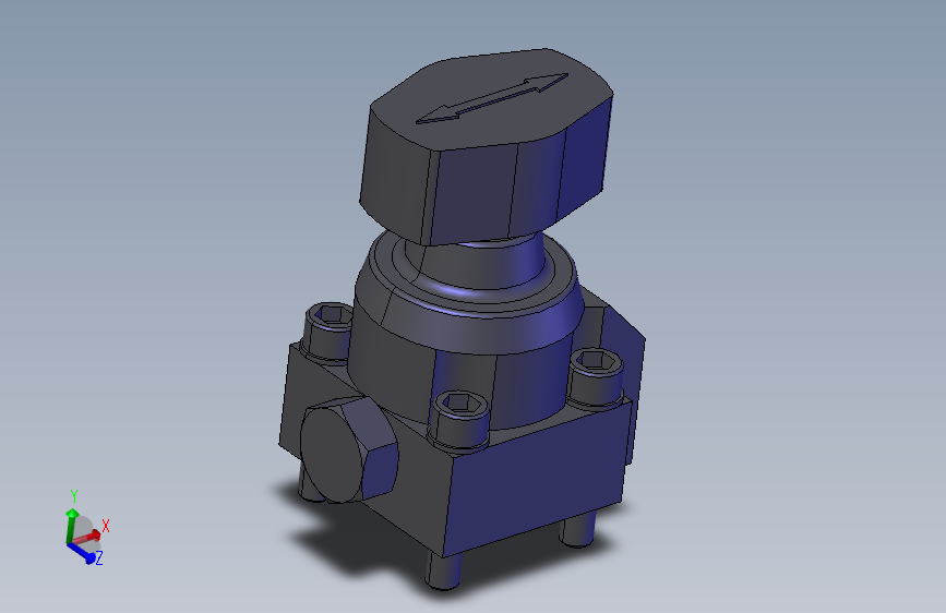 amf手动调节球阀3D模型