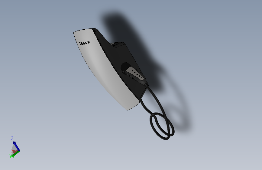 特斯拉Gen3电动汽车充电器 _ 3D CAD模型（SolidWorks）