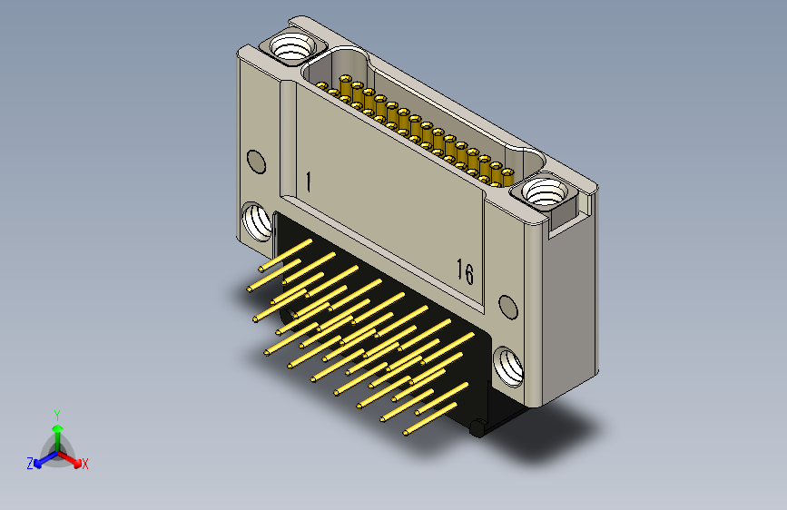 J63A系列微型螺纹紧固PCB连接器，插座