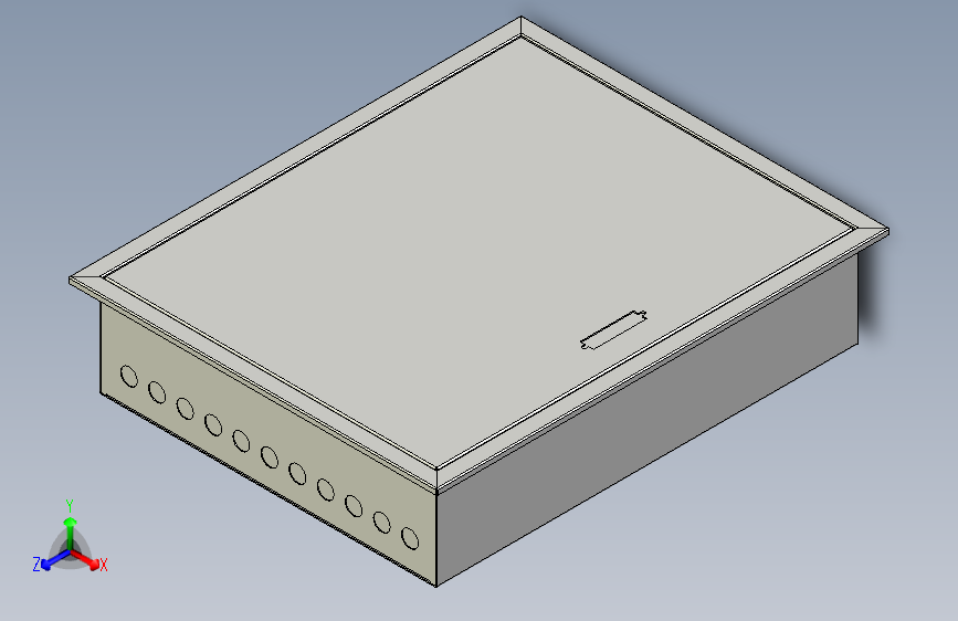 2.0暗装箱3D建模