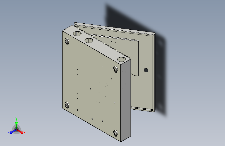 24芯光分纤箱3D图纸