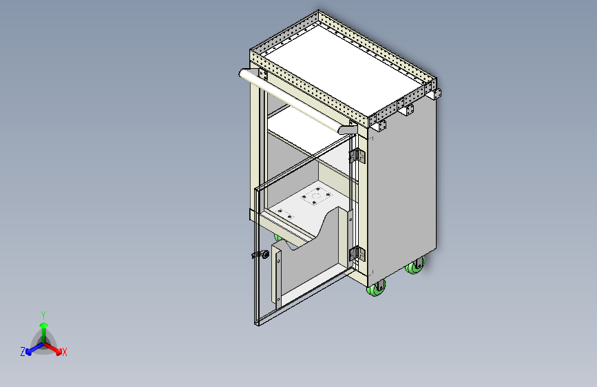 变压器质检用工具车三维模型