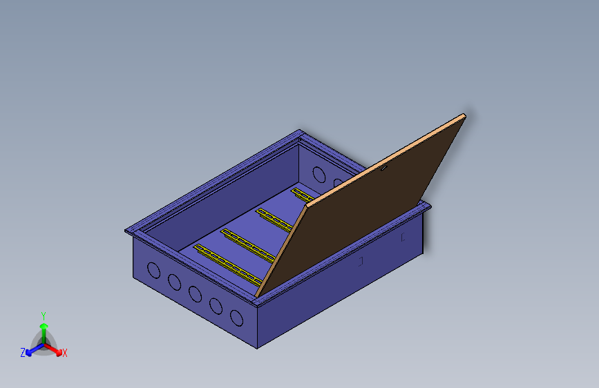 标准电气箱三维模型