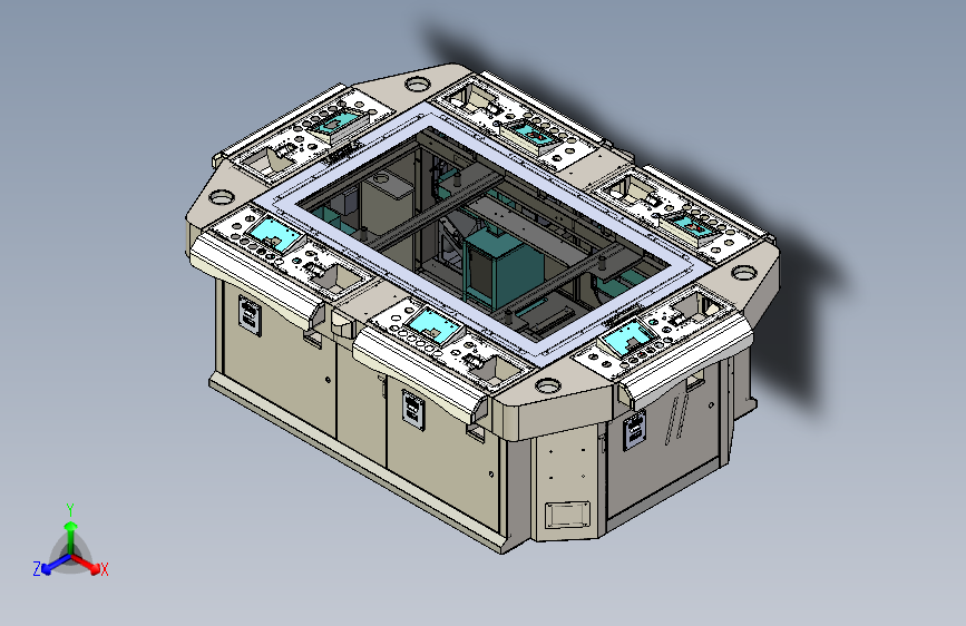 纯钣金的高压电捕鱼机3D模型
