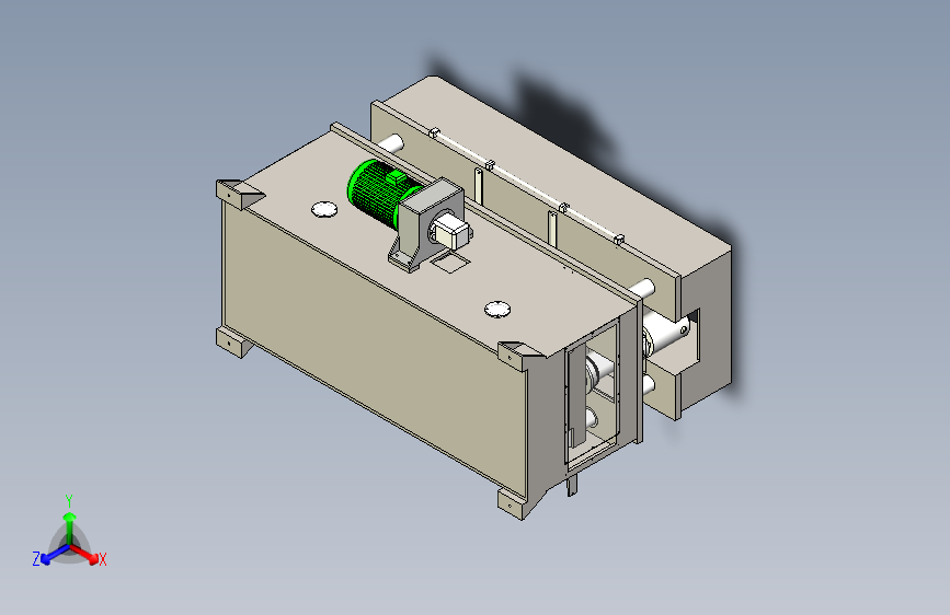 一款吸塑液压裁断机三维3D数模