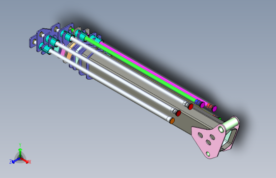 一款液压起重机三维3D数模