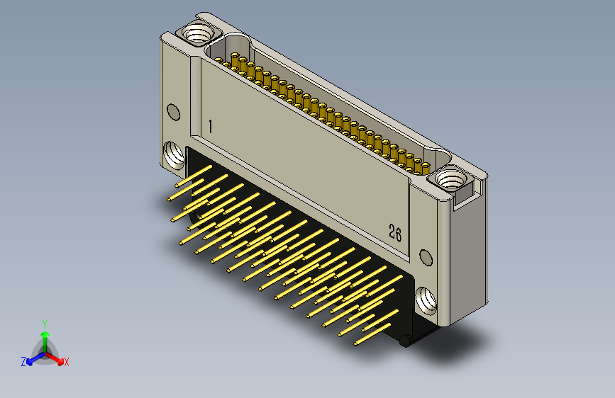 J63A系列微型螺纹紧固PCB连接器，插座 (1)J63A-2F2-051-431-TH