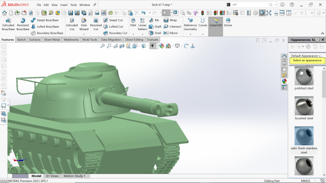 坦克-67 3D打印玩具