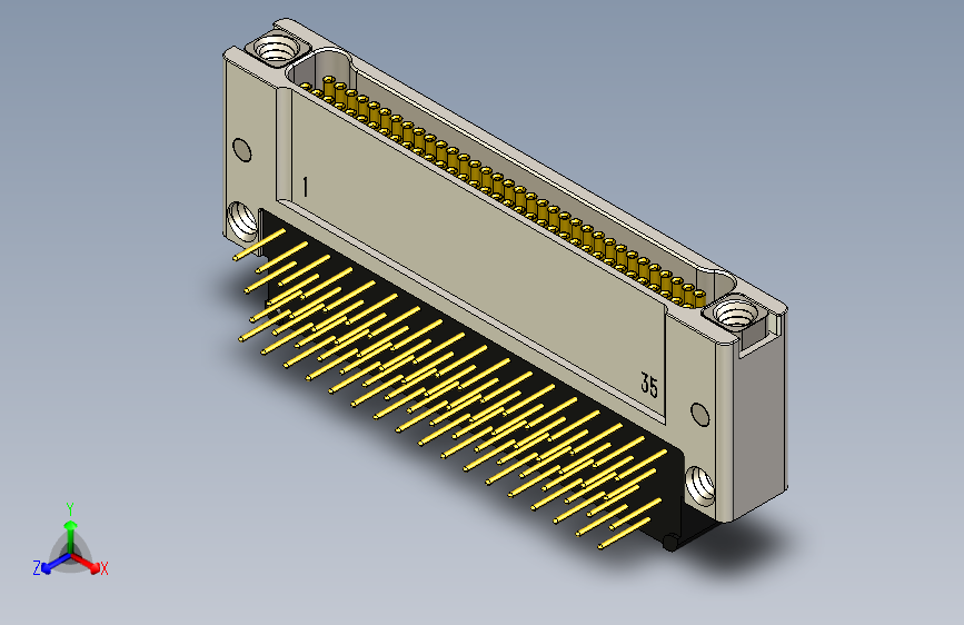 J63A系列微型螺纹紧固PCB连接器，插座