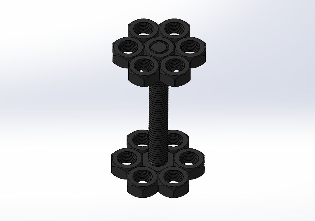 带螺丝和螺母的笔和铅笔架!