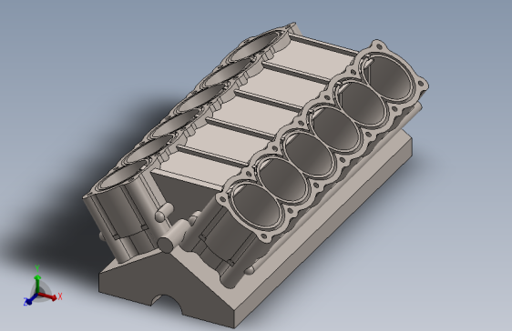 V12发动机气缸体