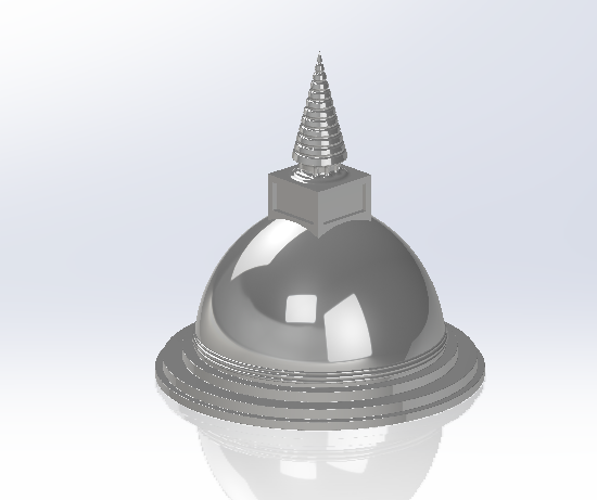 佛教舍利塔 – 建筑3D模型