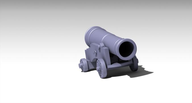舰炮，由Catia V5制造