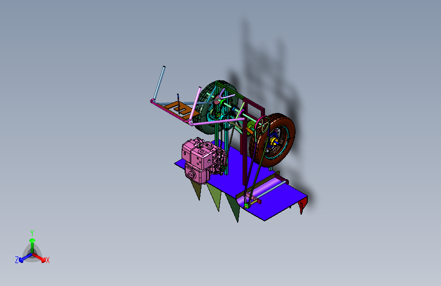 齿形链式牧草收割机