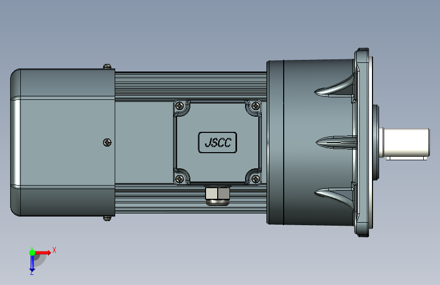 JSCC变频减速电机 f750v01-L 俯视图