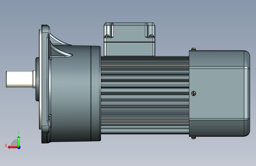 JSCC变频减速电机 f750v01-L 背面视图