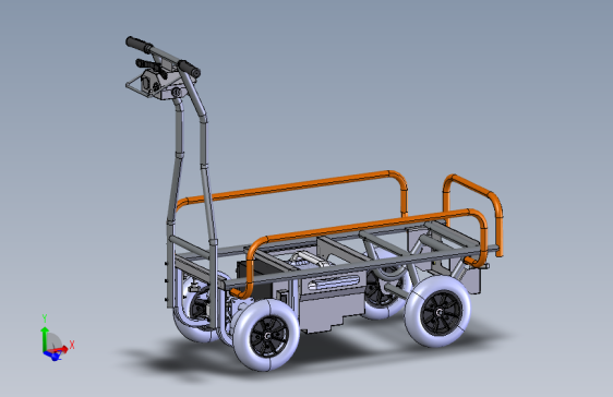 t电动推车原型  STEP格式
