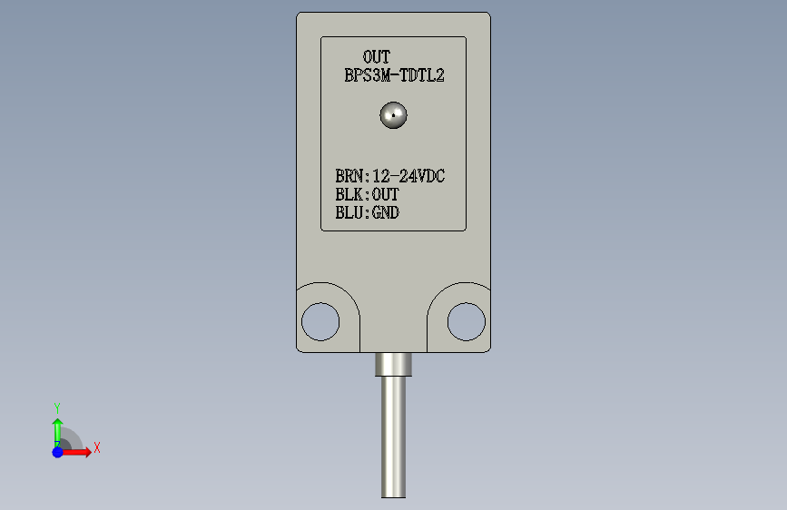 CY111-对照式光电传感器-BPS3M-TDTL 正面视图
