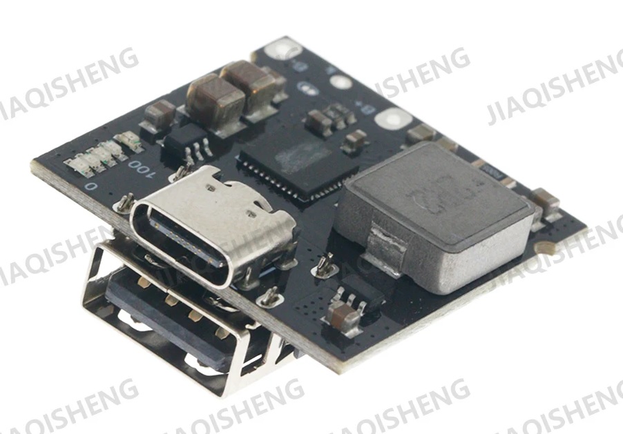 移动电源 4x18650 QC4.0 QC3.0 Type-C USB 5V 4A 升压转换器 升压电源