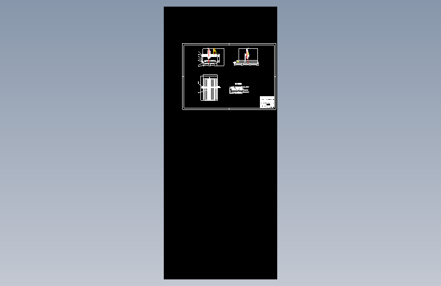 高压水射流切割机CAD+说明书 主视图