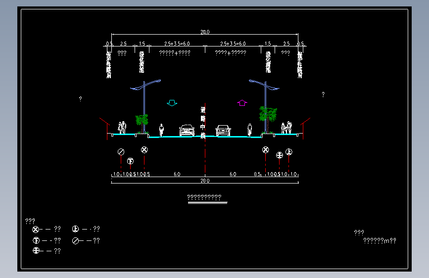湖南二公里市政道路给排水施工图
