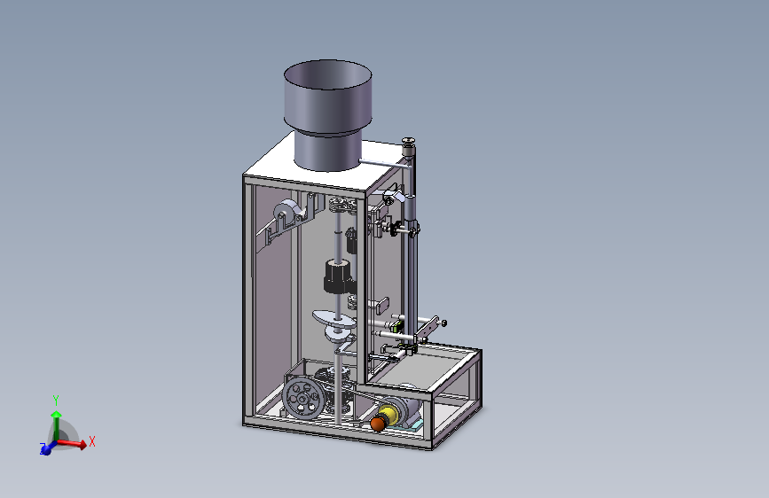 三角包装袋形式的液体立式成型－充填－封口包装机设计含三维SW模型+CAD图纸+说明书==837157