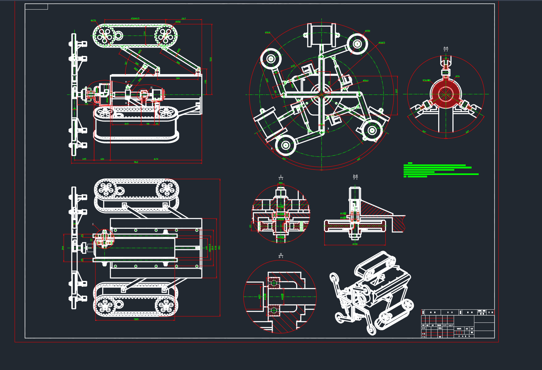 变径旋转管道机器人设计【含三维solidworks模型+CAD图纸】