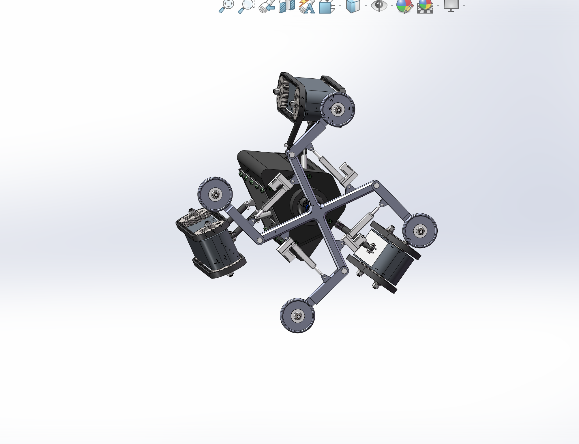 变径旋转管道机器人设计【含三维solidworks模型+CAD图纸】