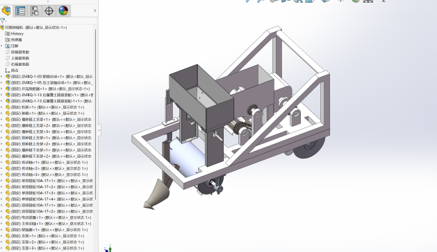 甘蔗种植机的结构设计【含三维solidworks模型+CAD图纸+说明书】