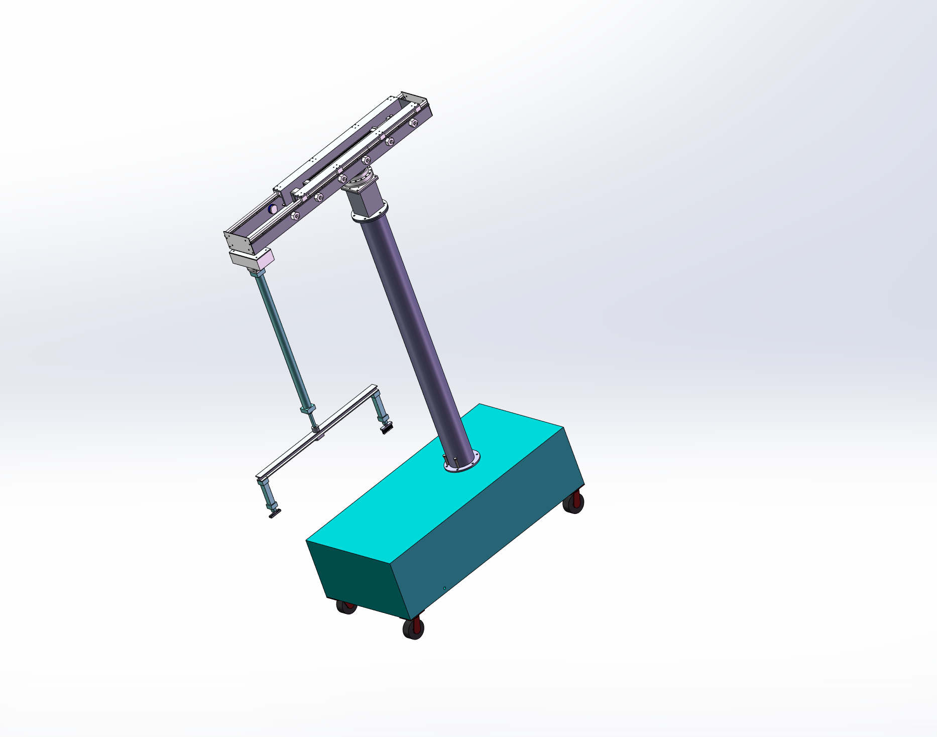 艾灸针灸理疗机器人三维solidworks模型+CAD图纸