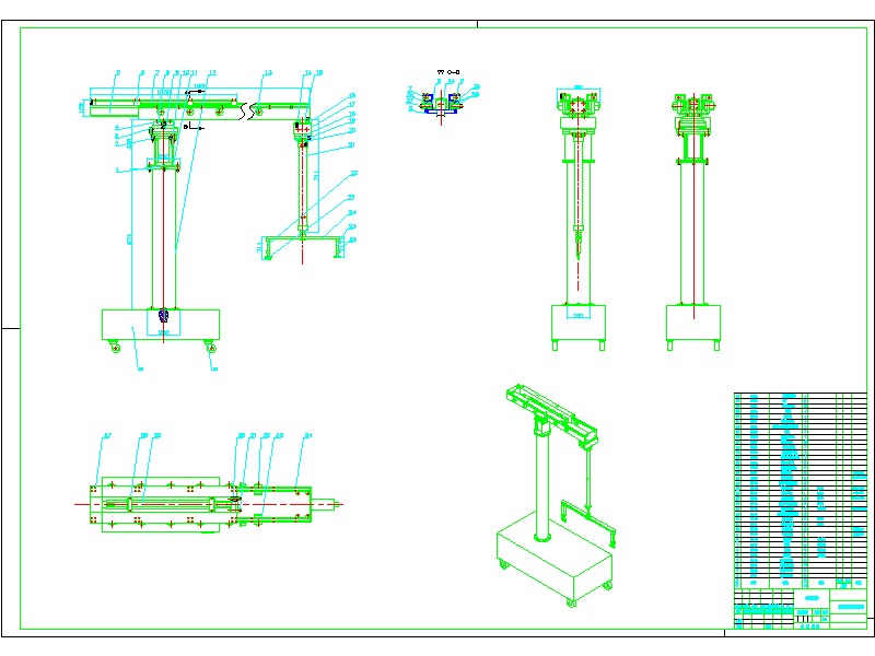 艾灸针灸理疗机器人三维solidworks模型+CAD图纸