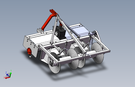 花生旋耕起垄机设计含三维solidworks模型+CAD图纸