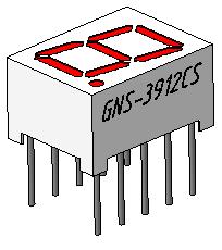 GNS-3912单数字LED显示器