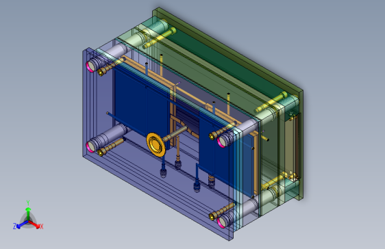 CPU风扇模具_处理器风扇模板
