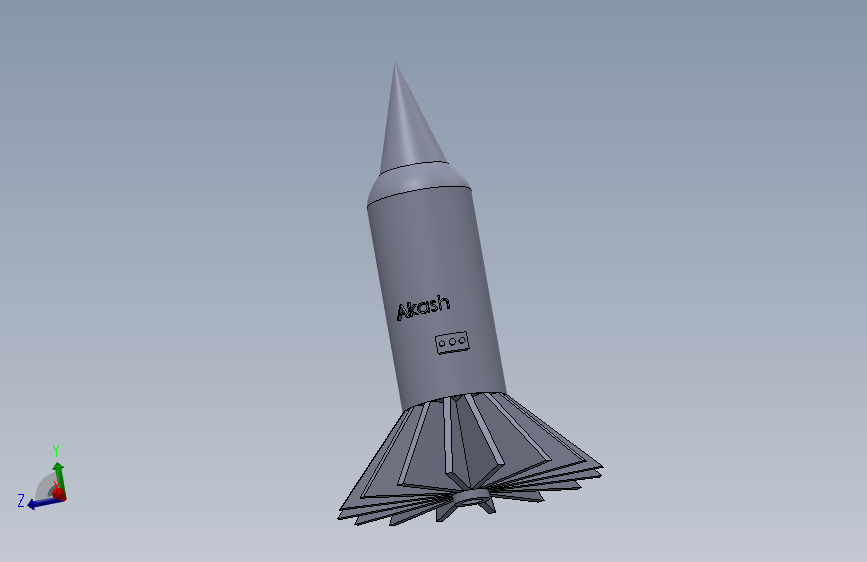 Solidworks中的火箭