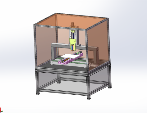 三轴联动点胶机设计含三维solidworks建模+CAD图纸+说明书