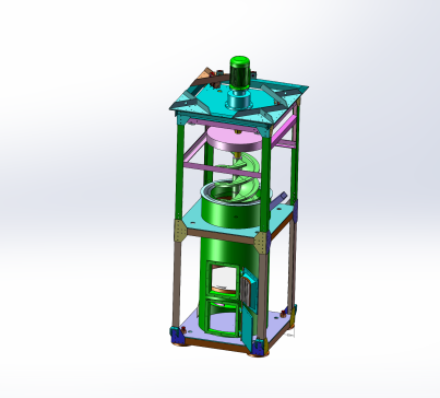 干式全自动立式球磨机LM820x1137含三维solidworks建模3D模型