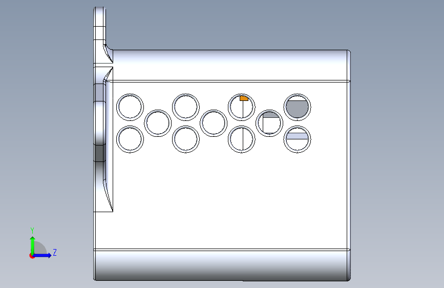 Noctua 风扇盒 适用于 Ender 3_Ender 3 Pro 左侧视图