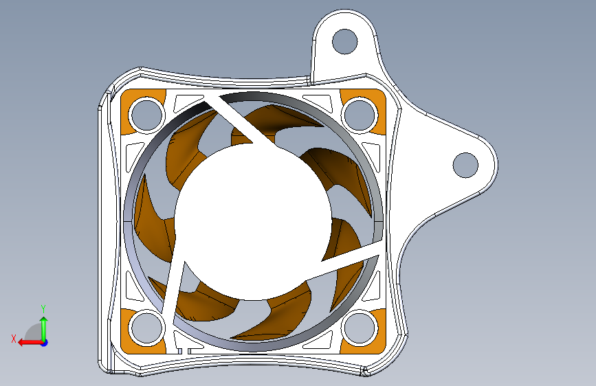 Noctua 风扇盒 适用于 Ender 3_Ender 3 Pro 背面视图