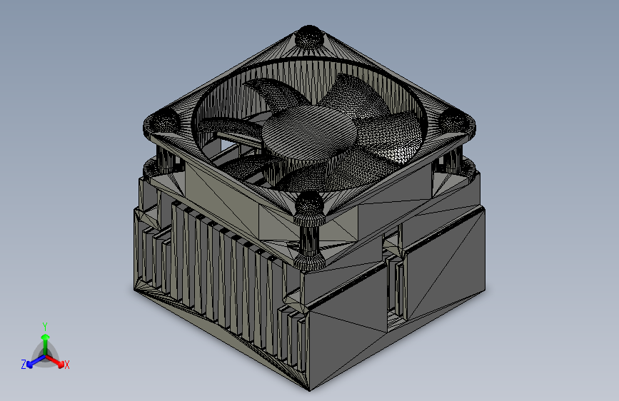 PC CPU 散热风扇组件