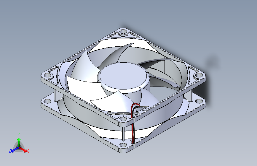 PC风扇（SolidWorks 2018）