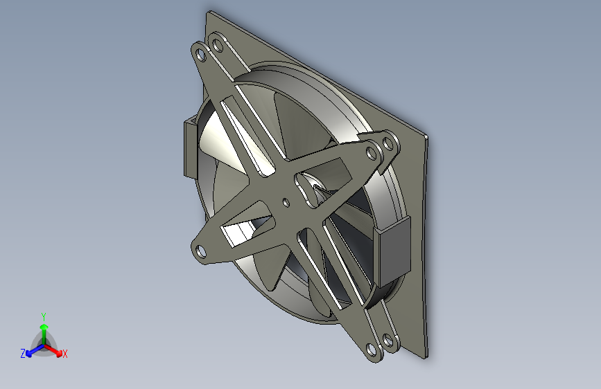 PC风扇在Catia v5中