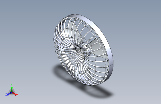 Solidworks设计的风扇