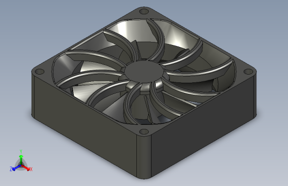 电脑风扇+_+solidworks+2016